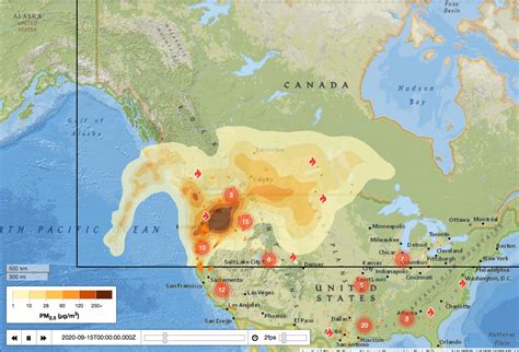 Map Of Canada Wildfire Smoke