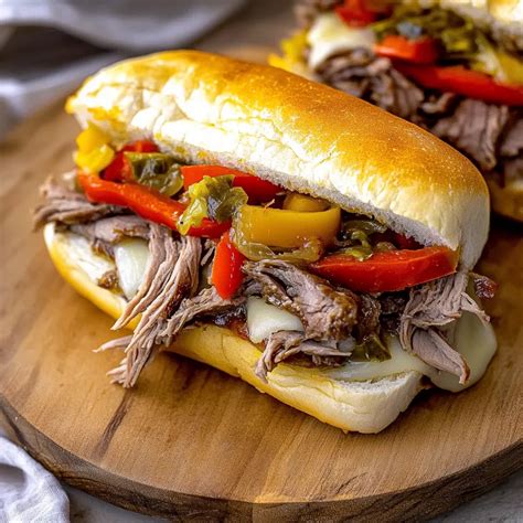 Easy Slow Cooker Italian Beef Sandwiches - Recipes by Clare