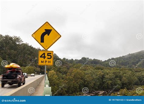 Curve Ahead Traffic Sign Royalty-Free Stock Photo | CartoonDealer.com ...