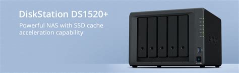 Synology NAS DiskStation DS1520+ (Diskless), 5-Bay 8GB DDR4