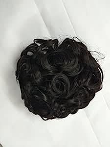 Stylera Women Curly Hair Bride Bun juda rubber free size Natural Brown ...