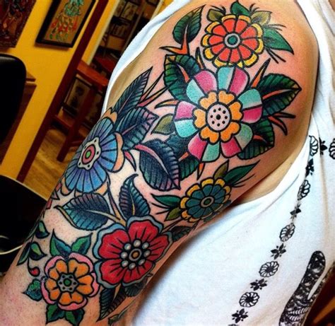Pin by Courtney Wise on Ink | Floral tattoo sleeve, Traditional tattoo ...