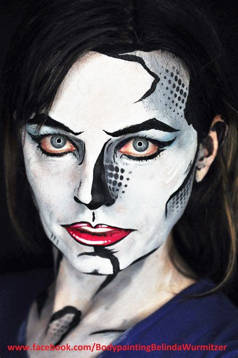 Zombie Face Paint Pop Art at Karla Trent blog