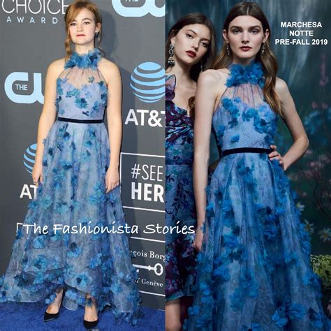 Millicent Simmonds in Marchesa Notte at the 24th Critics Choice Awards