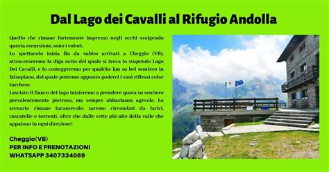 Dal Lago dei Cavalli al Rifugio Andolla, Lago Dei Cavalli Cheggio ...