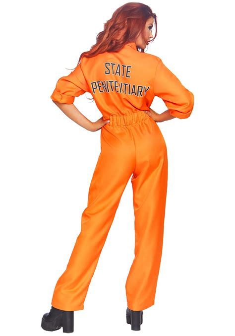 Orange Women's Prison Jumpsuit Costume