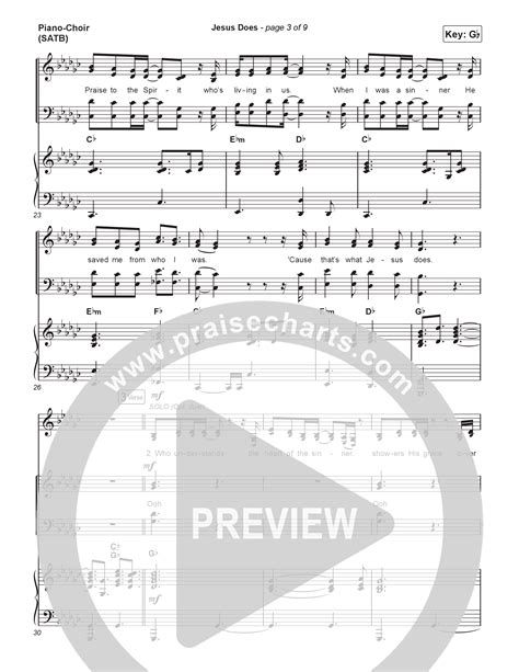Jesus Does (Choral Anthem SATB) Sheet Music PDF (We The Kingdom / Arr ...
