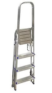 SJ LADDERS Aluminium Self Supporting Extension Ladders (Foldable Ladder ...