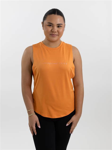 CorePower Yoga Drop Muscle Orange Tank - FINAL SALE