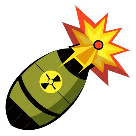 Nuclear bomb clipart vector art and illustration | Premium AI-generated ...
