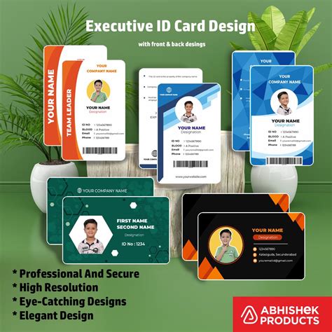 CorelDraw 11 ID Card Templates - 100 Editable Employee Badge Designs ...