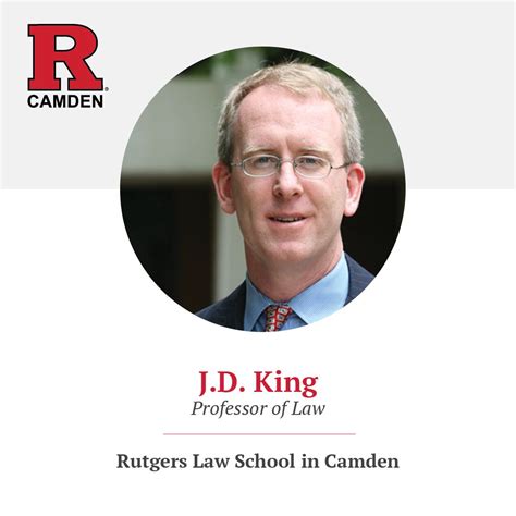 Rutgers University - Camden on LinkedIn: J.D. King joins the university ...