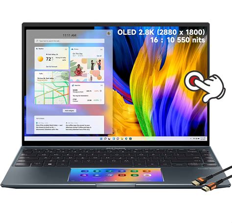 ASUS Zenbook 14X 14 16:10 OLED 2.8K (2880 x 1800) Touch Laptop Core i7 ...