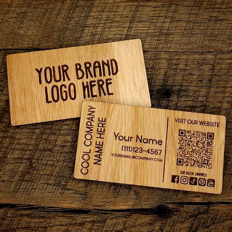Custom Wooden Business Cards