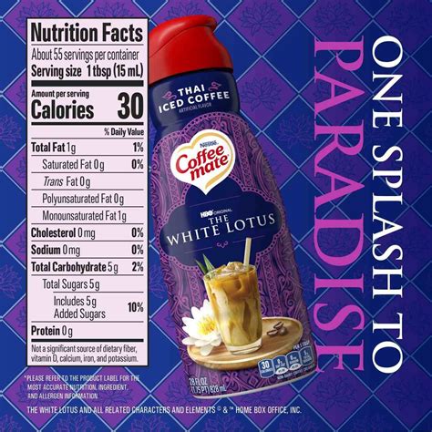 Nestle Coffee Mate The White Lotus Coffee Creamer - Thai Iced Coffee ...