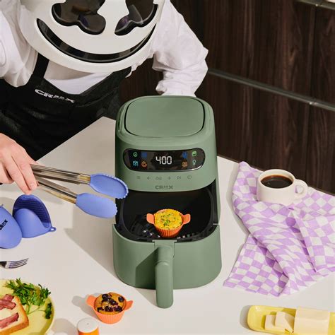 Best Buy: CRUX 3-qt. Digital Air Fryer Kit with TurboCrisp Limited ...