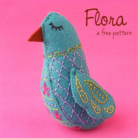 Felt Fabric Bird Tutorial 的图像结果
