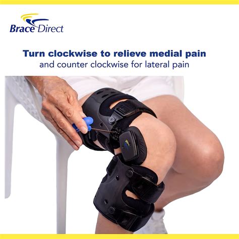 Buy Osteoarthritis Unloader Adjustable Hinged ROM Control Knee Brace ...
