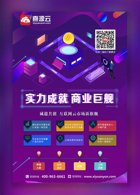 电子商务创新科技宣传海报设计_红动网