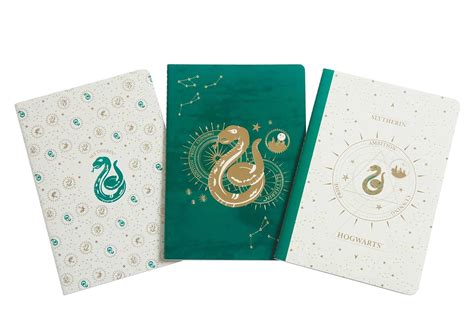 Buy Harry Potter: Slytherin Constellation Sewn Notebook Collection (Set ...