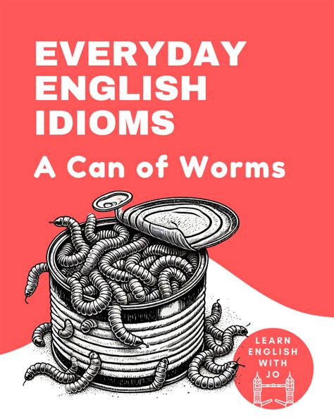 Learn Everyday English Idioms- A Can of Worms — Learn English With Jo