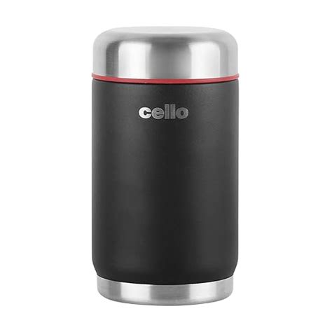 Cello Duro Supee Tuff Steel Vacuum Insulated Flask 600ml, Black | Hot ...