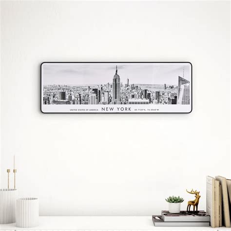 Buy Aura City Wooden New York Print Picture Frame - 60x20cm from Home ...