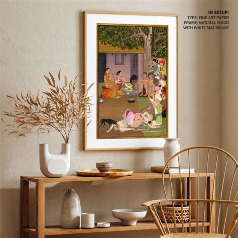 Group of men soldiers and female devotee: Buy Classical Indian ...