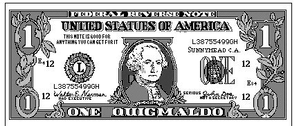 1 Dollar Bill Cliparts #2502551 | Clipart Library