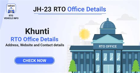 JH-23 RTO Office Details - Khunti