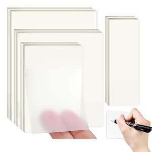 UCRAVO 400 Sheets Transparent Sticky Notes Self Adhesive Clear Sticky ...