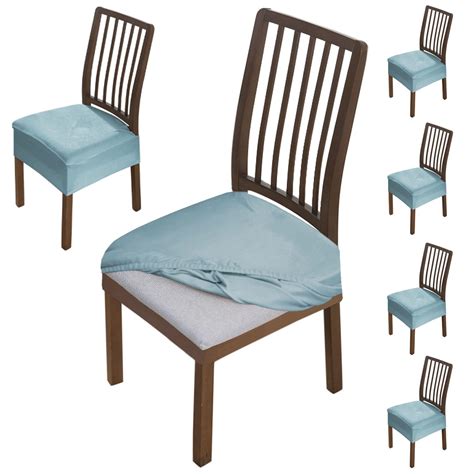 HOKIPO Original Velvet Seat Cover for Chair, Stretch Fitted, Removable ...