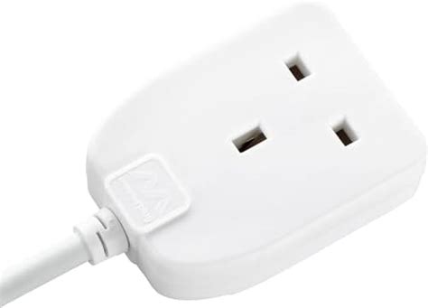 Masterplug BOG10 1 Socket 13amp 10m Extension Lead - White : Amazon.in ...
