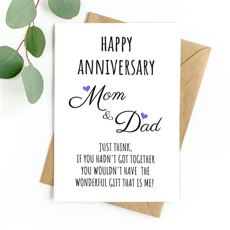 Best Anniversary Cards For Mom And Dad at Tammy Pough blog
