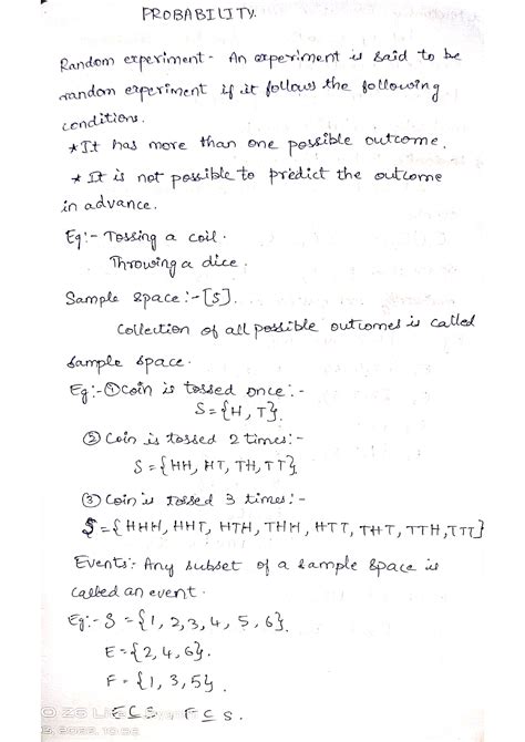 Probability notes - suma - corperative law - Studocu