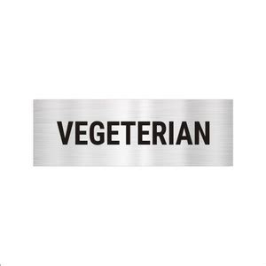 Mindcraftz Vegeterian Acrylic Signboard 12 x 4 inches Medium Size ...