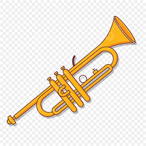 Trumpet Instruments Clipart Vector, Trumpet Clipart Yellow Metal ...