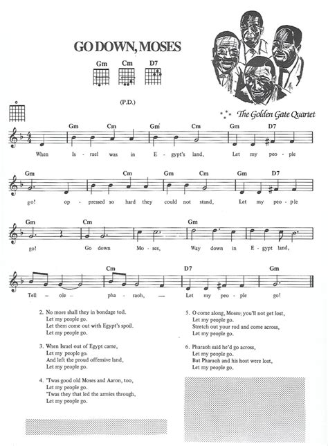 Go down Moses – SHEET MUSIC
