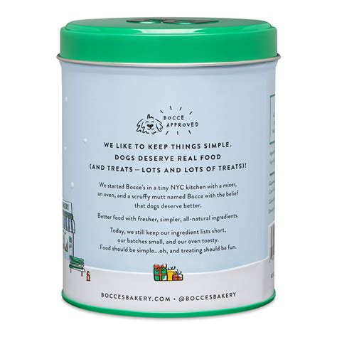 Bocce’s Bakery Holiday Reindeer Fuel Soft & Chewy Dog Treats Tin - Hala ...