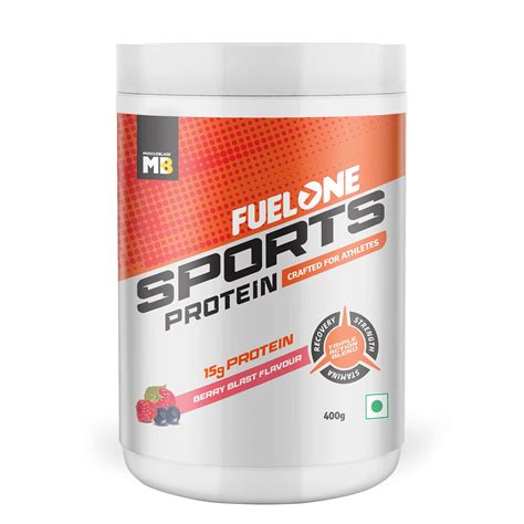MuscleBlaze Fuel One Sports Protein, 15 g Protein, Triple Action Blend ...