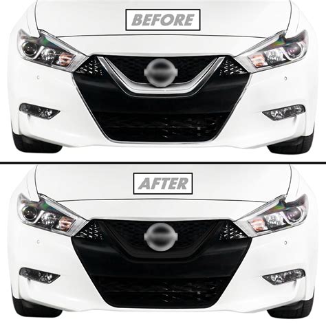 Buy SlickMod Chrome Delete Blackout Vinyl Overlay for 2016-2018 Nissan ...