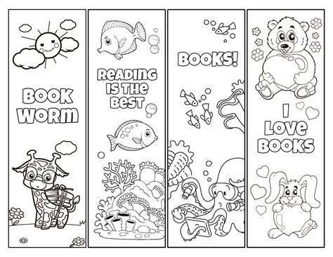 Free Printable Coloring Page Bookmarks For Adults Coloring Pages