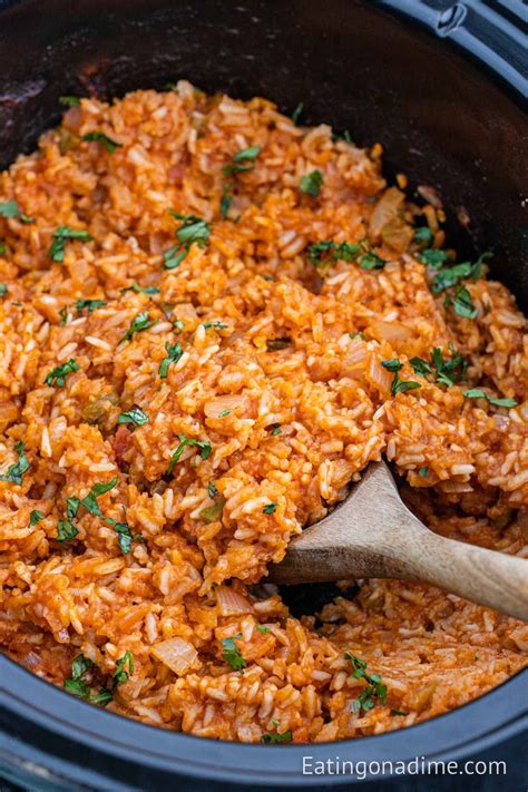 Crockpot Spanish Rice | Rice side dishes, Mexican rice recipes, Crock ...