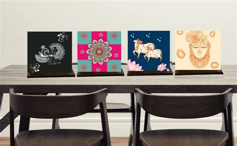 Stara KIDS Tribute to Indian Art Coaster Set. | Coaster Set of 4 with ...