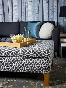 Using An Ottoman As A Coffee Table by Turn An Coffee Table Into An Upholstered Storage Using An Ottoman As A Coffee Table