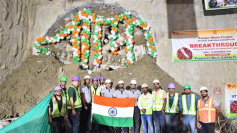 Kanpur Metro: TBM 'Vidyarthi' reaches Transport Nagar, advances towards ...