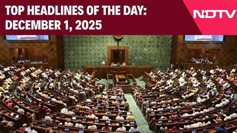 SIR To Take Centre Stage In Parliament Winter Session | Top Headlines ...