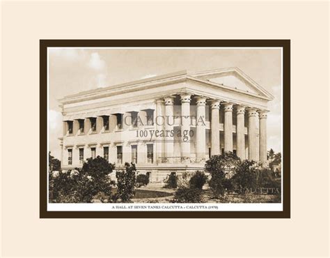 A Hall in Calcutta (Code: 1) | Mounted Photo Print â€“ Calcutta 100 ...