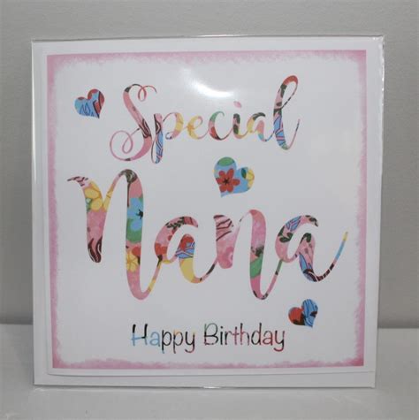 printable colour in happy birthday nana card a4 size etsy canada ...