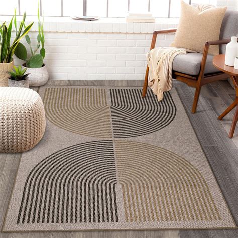 Amazon.com: Lahome Modern Rainbow Easy Jute Rug, 3x5 Patio Rug Washable ...